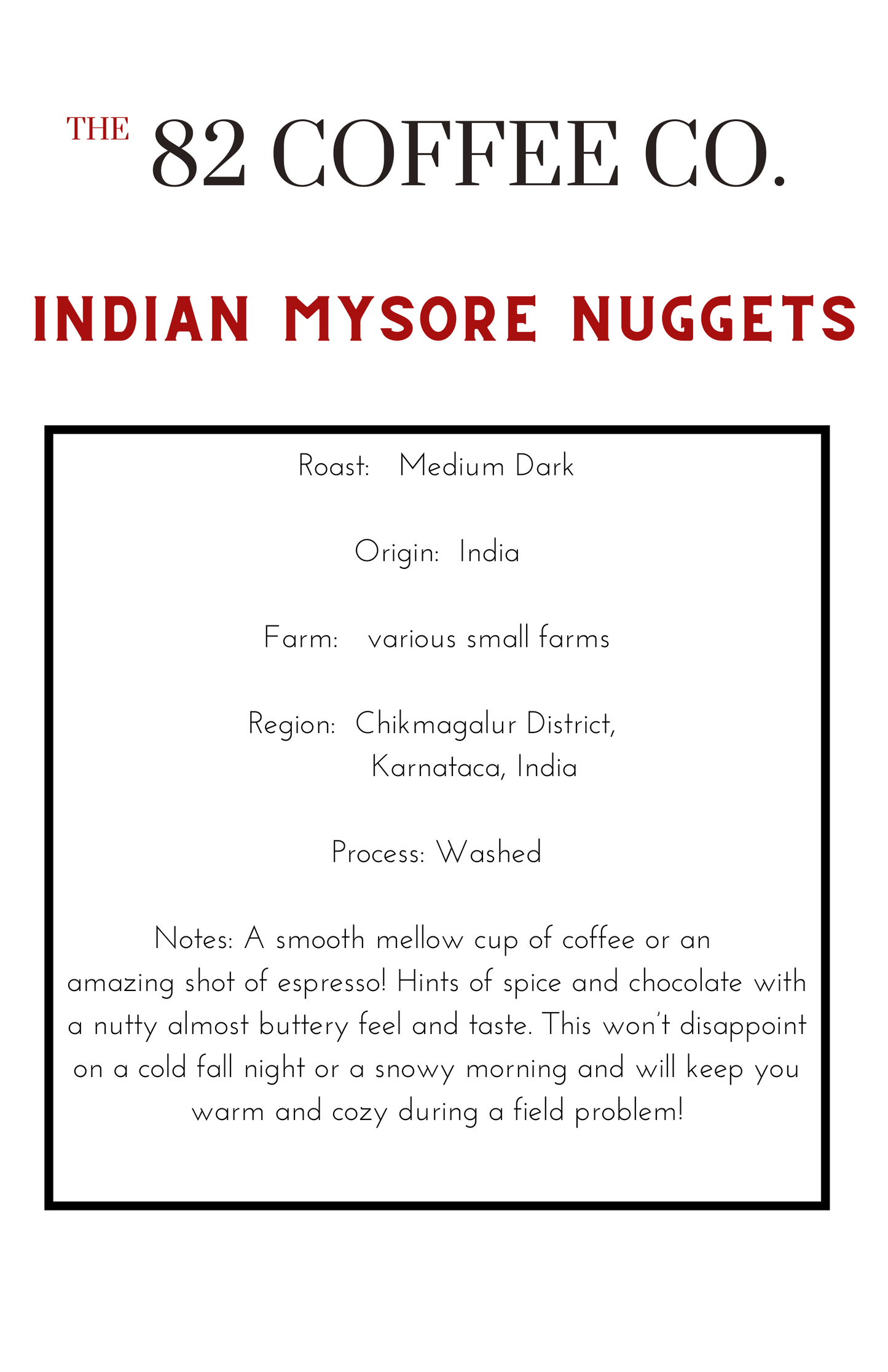 Indian Mysore Nuggets 12oz