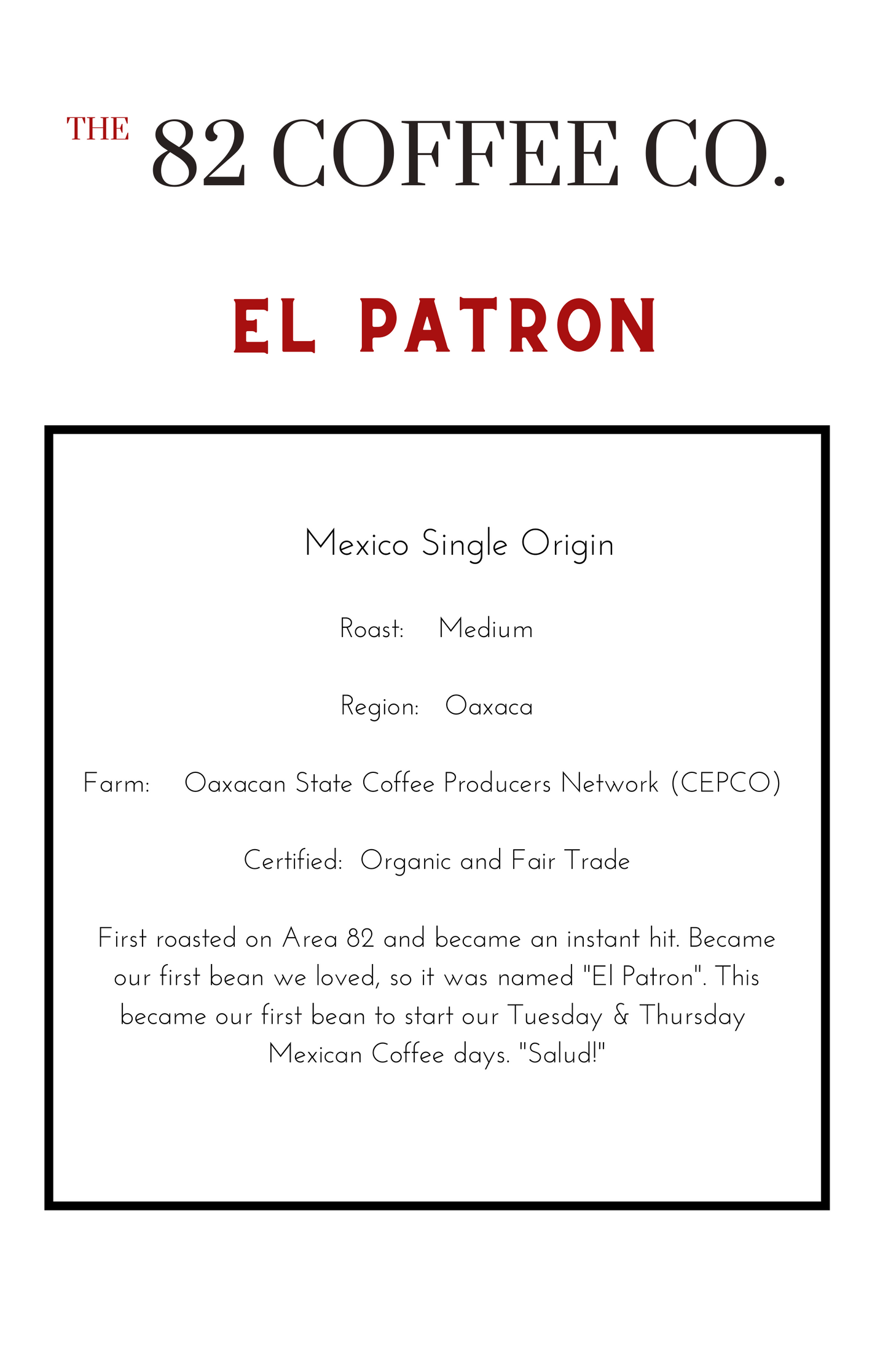 El Patron 12oz