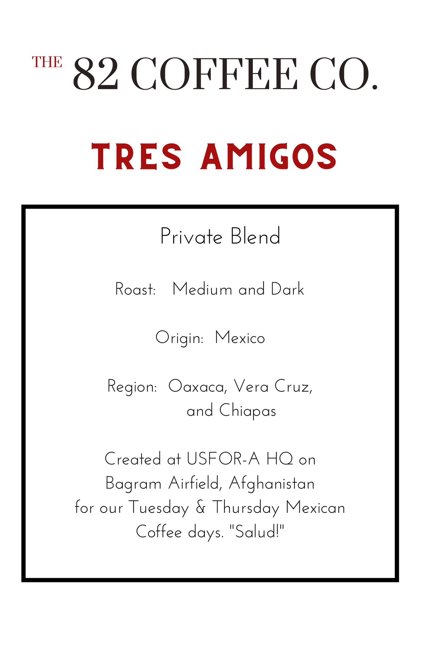 Tres Amigos 12oz